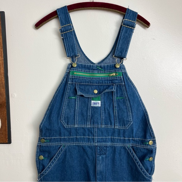 Liberty Denim Cut Off Shorts Overalls size 32 - Picture 7 of 12
